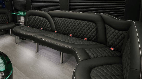 14 Passenger Sprinter Limousine Interior