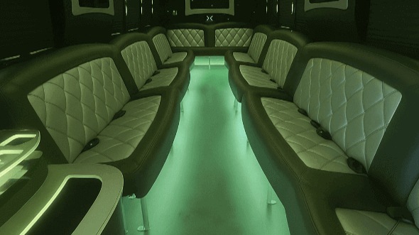 Interior of Mesa Party Bus Company's 20 Passenger Party Bus in Mesa