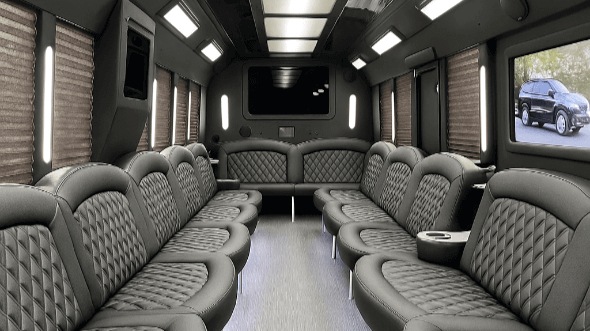 Interior of Queen Creek Party Bus Company's 25 Passenger Party Bus in Queen Creek