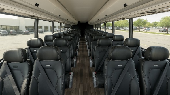 Interior of Scottsdale Party Bus Company's 28 Passenger Minibus in Scottsdale