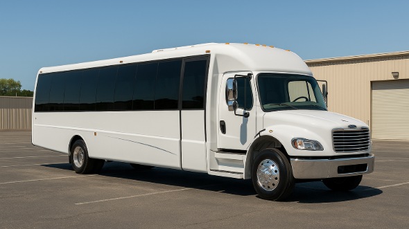 Exterior of Scottsdale Party Bus Company's 28 Passenger Minibus in Scottsdale