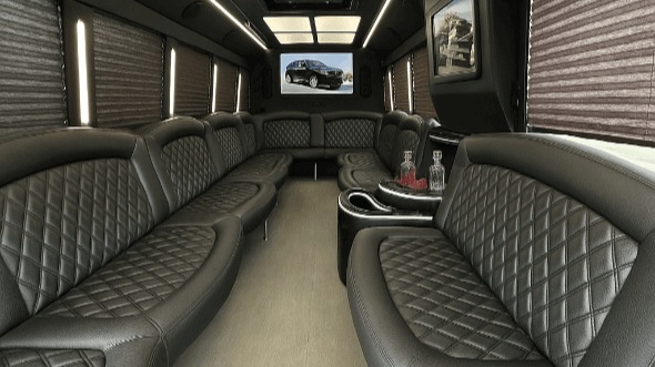 28 Passenger Party Bus Interior