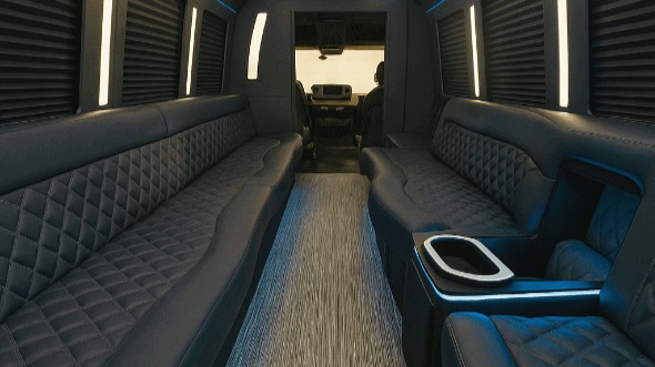 Interior of Tempe Party Bus Company's 30 Passenger Party Bus in Tempe