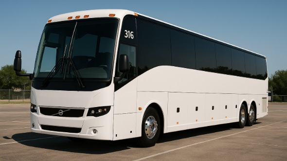 Exterior of Scottsdale Party Bus Company's 40 Passenger Charter Bus in Scottsdale