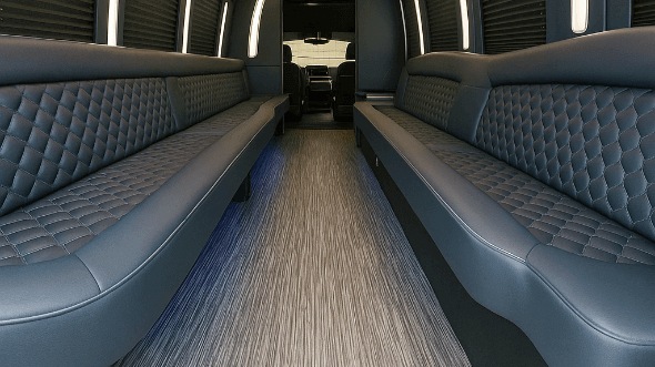 Interior of Queen Creek Party Bus Company's 40 Passenger Party Bus in Queen Creek
