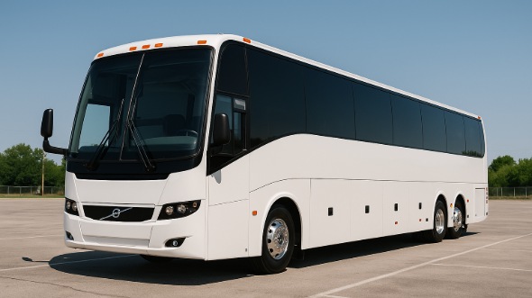 Exterior of Scottsdale Party Bus Company's 54 Passenger Charter Bus in Scottsdale