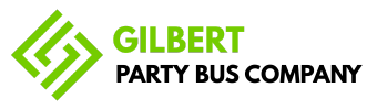 gilbert party bus company logo