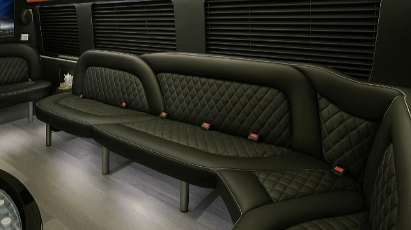scottsdale 15 passenger party bus inside