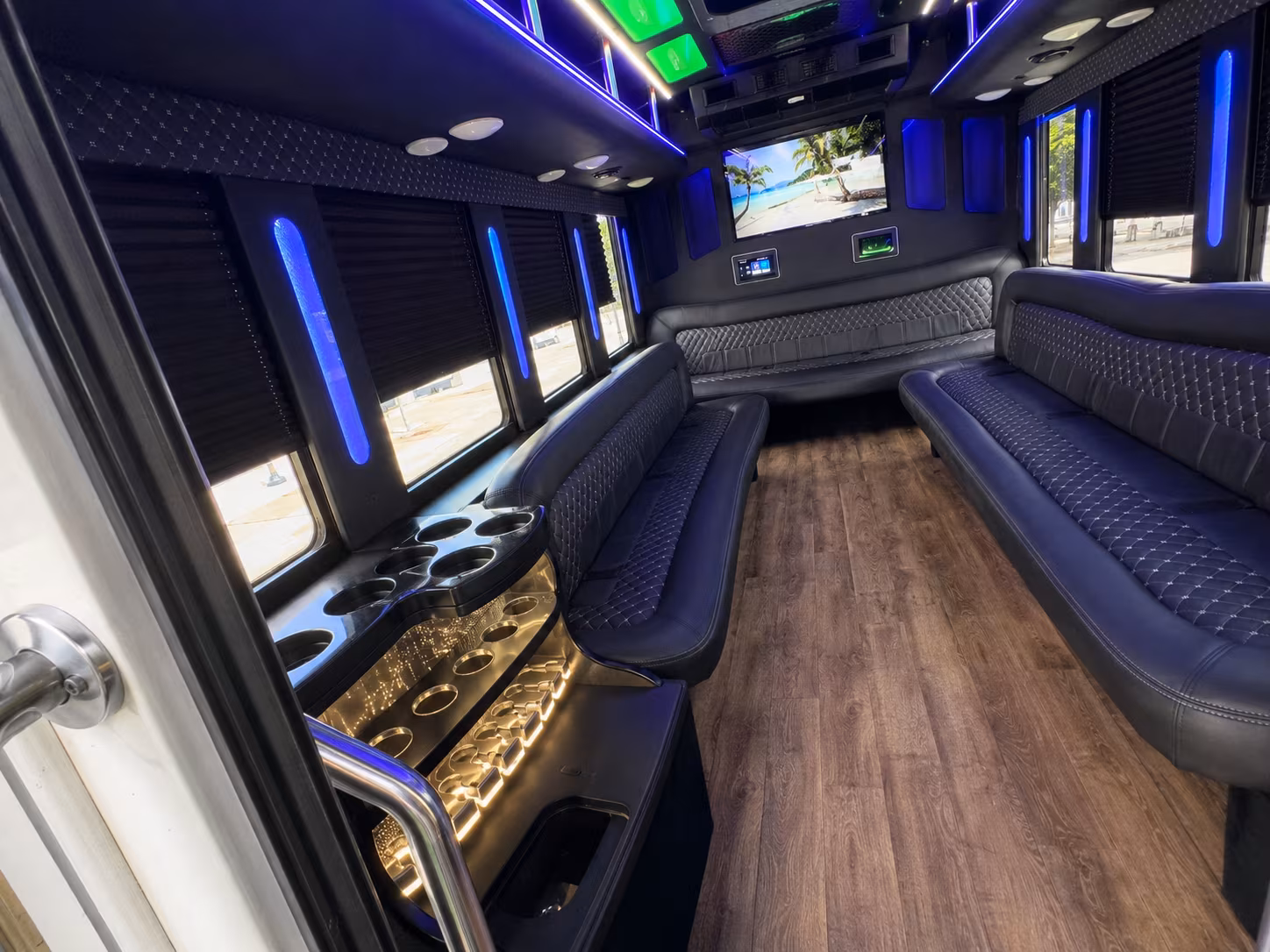 Scottsdale Concert & Music Festival Transportation party bus interior