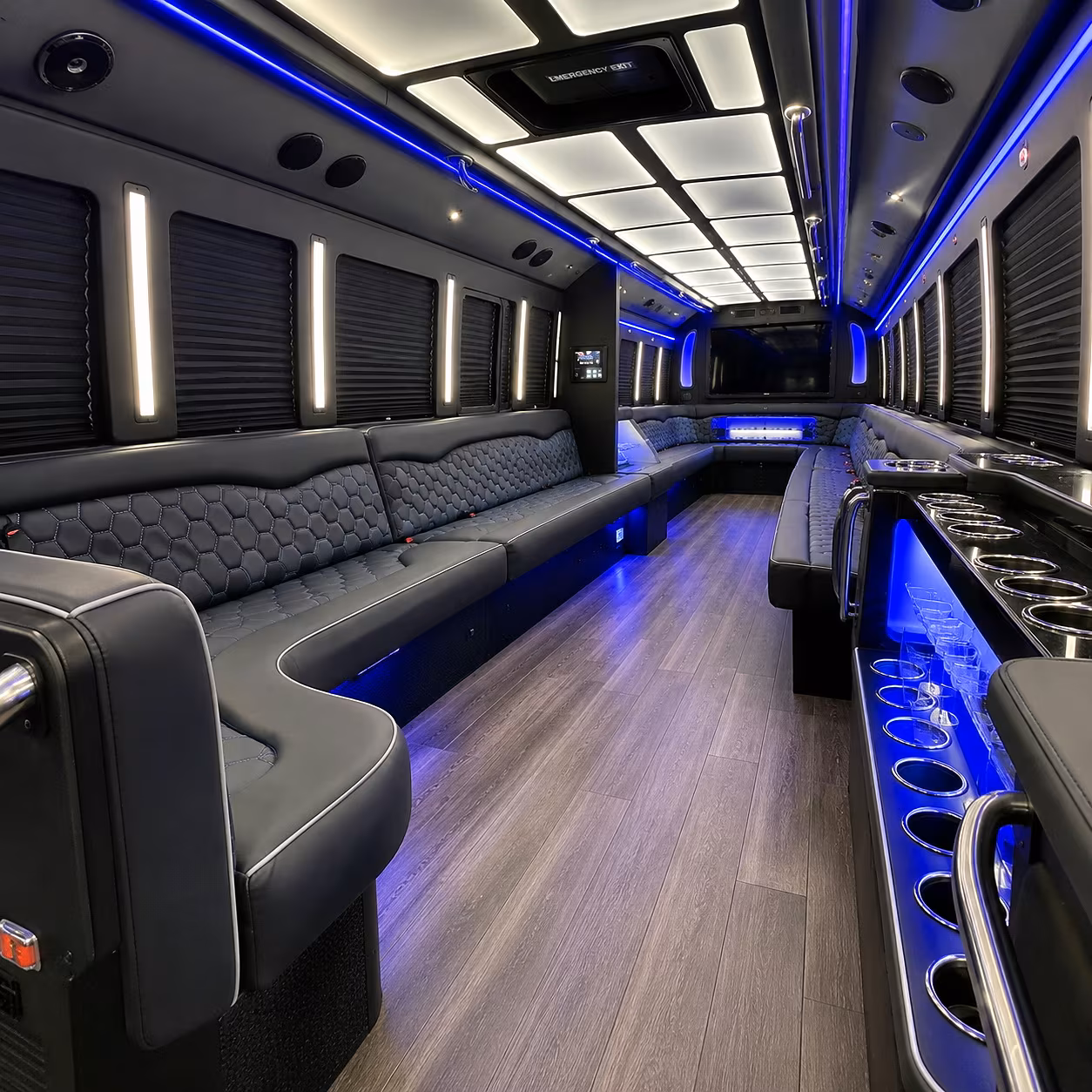 Scottsdale Prom & Homecoming Transportation party bus interior